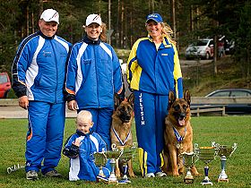 honden fokkers en hond foto's